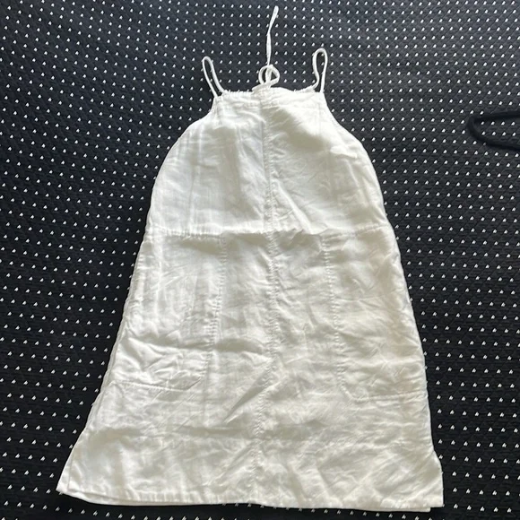 Everlane linen apron dress S white - Picture 8 of 14